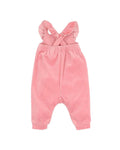 BEBE MOLLY VELOUR OVERALLS