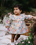 BEBE LYLA OVERLAY DRESS