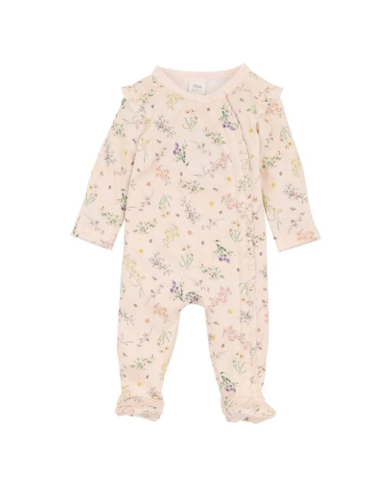 BEBE NANCY LS ZIP ONESIE