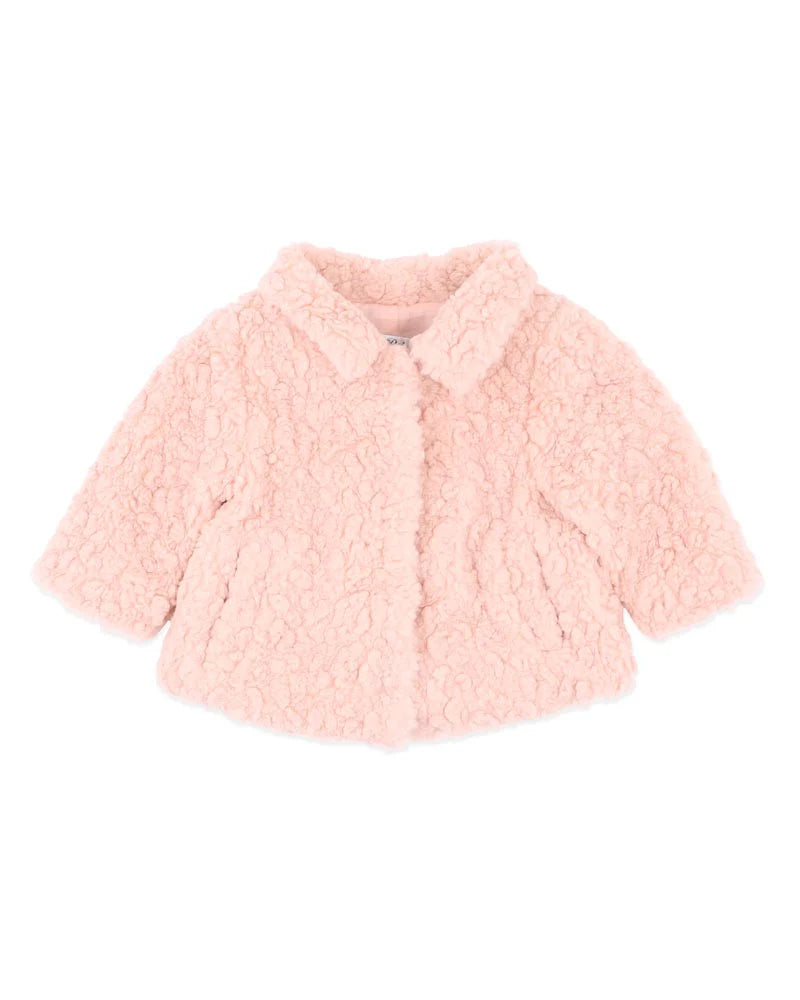 BEBE EMMY SHERPA JACKET DUSTY ROSE