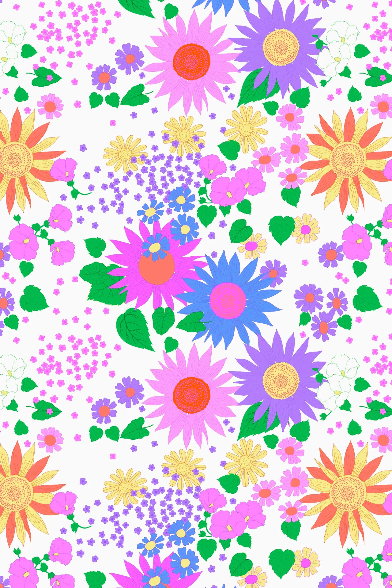 MILKY SUNSHINE FLORAL BIKE SHORT