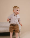 BEBE FINLEY CHECK SHIRT BODYSUIT