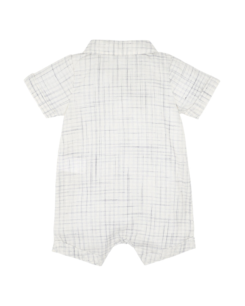 BEBE HARRY COLLARED ROMPER