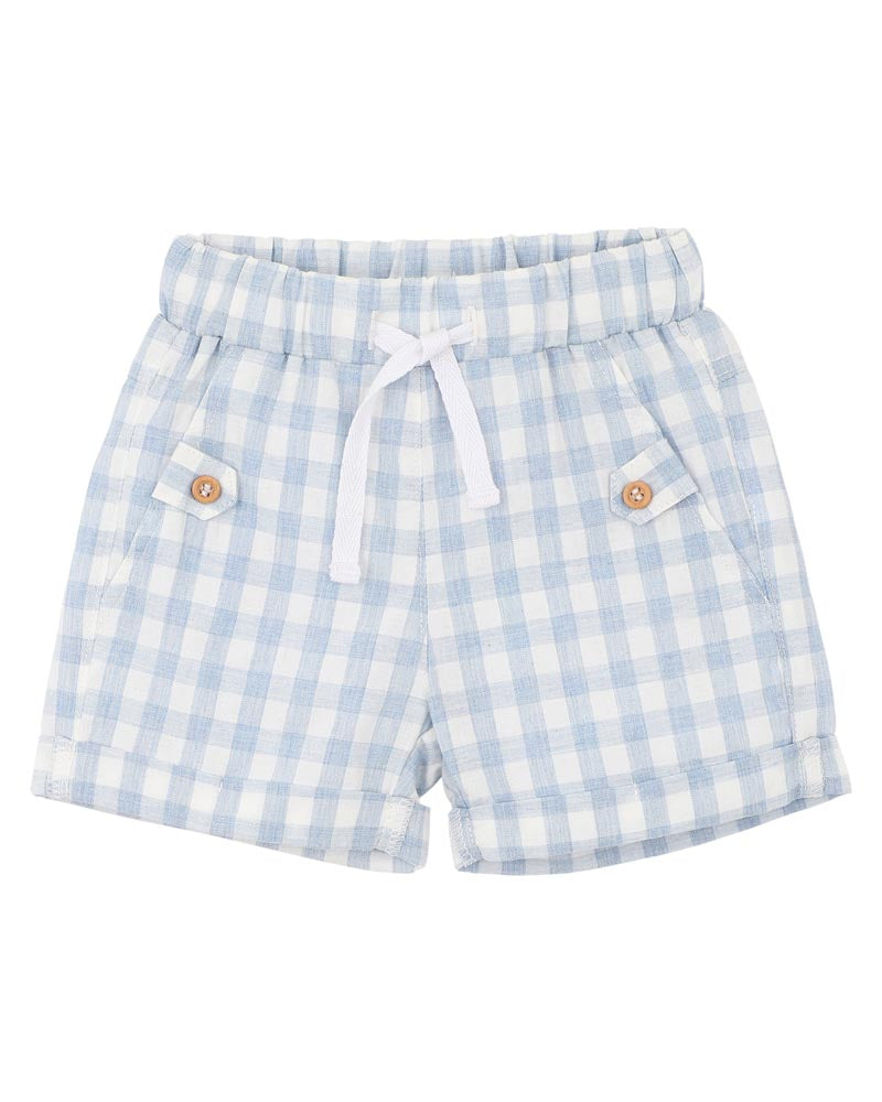 BEBE AXEL CHECK SHORTS