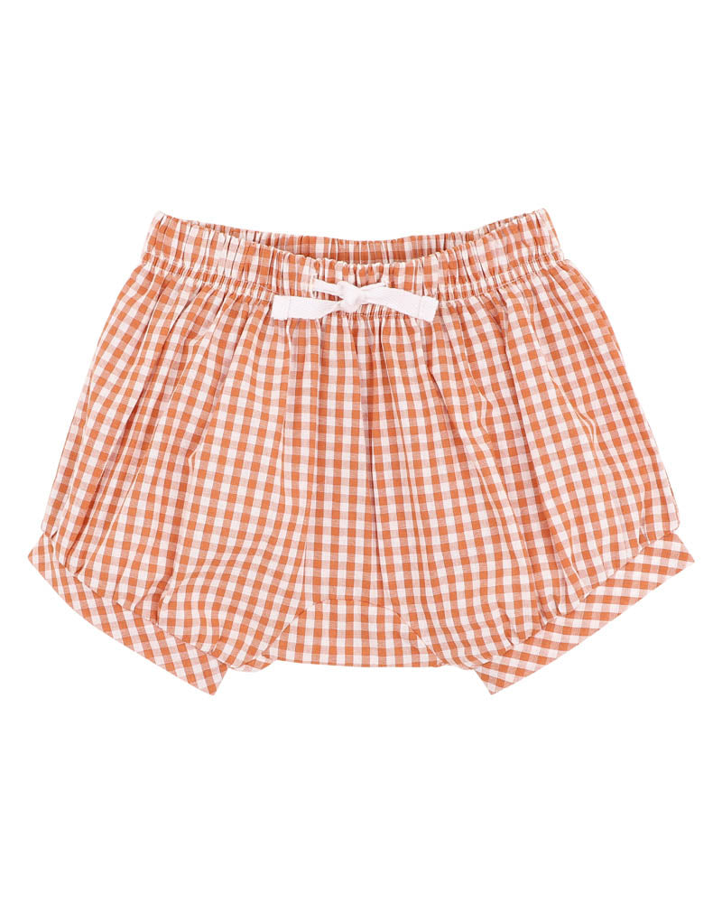 BEBE HARLAN CHECK BLOOMERS