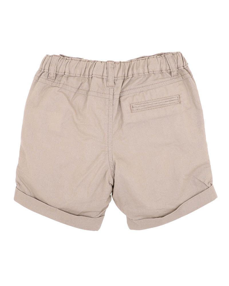 BEBE BOYS STONE ROMAN POCKET SHORTS