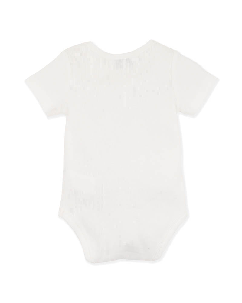BEBE ROMAN PLAIN RIB BODYSUIT CLOUD