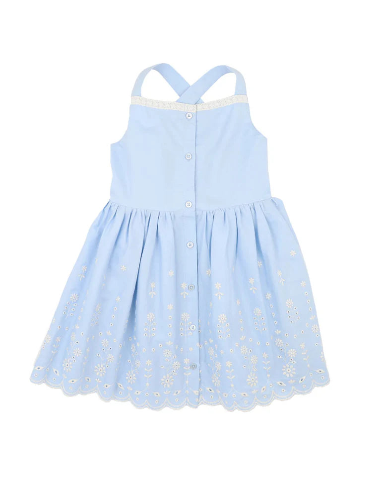 BEBE ZARA EMBROIDERED DRESS 3-7YRS