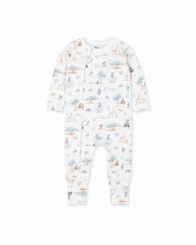 BEBE BRADY ORGANIC LS ZIPSUIT
