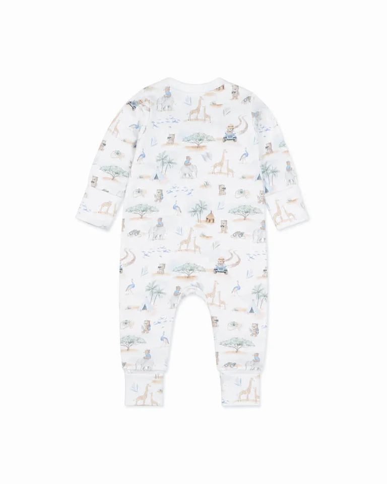 BEBE BRADY ORGANIC LS ZIPSUIT