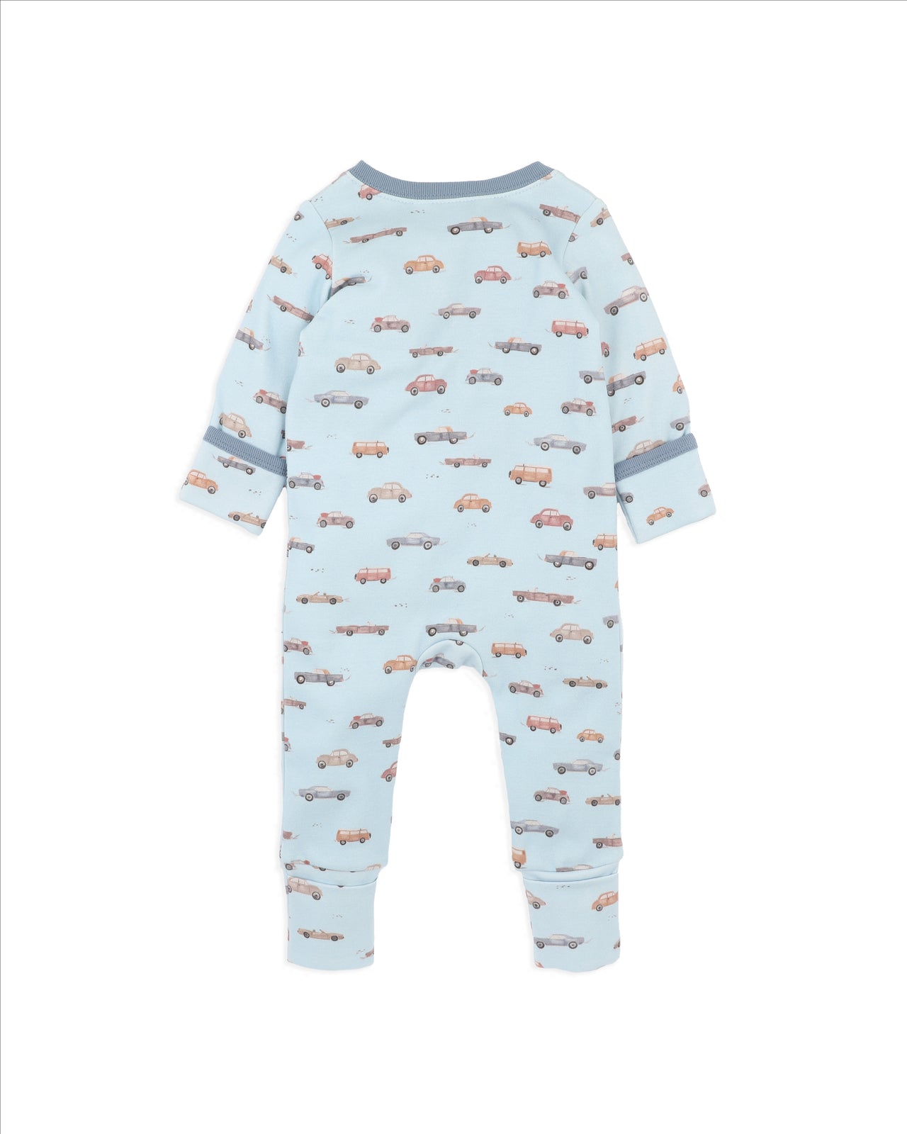 BEBE ALVIN CAR ORGANIC LS ZIPSUIT