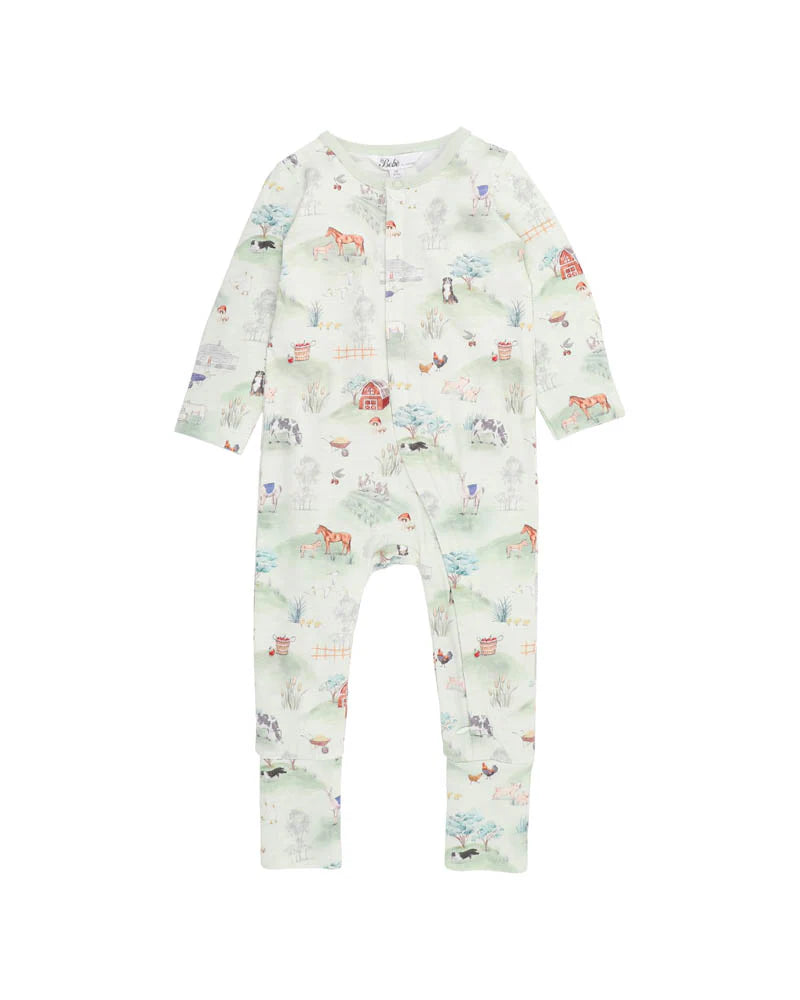 BEBE HUNTER ORGANIC LS ZIPSUIT
