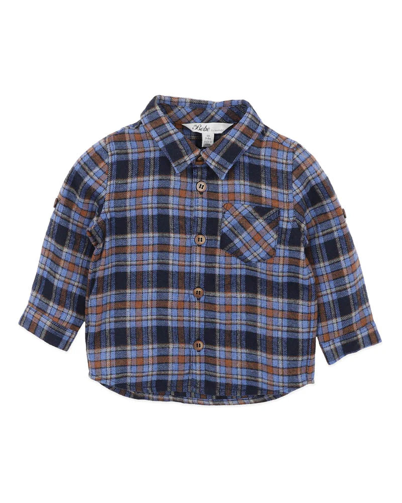 BEBE HUNTER CHECK SHIRT