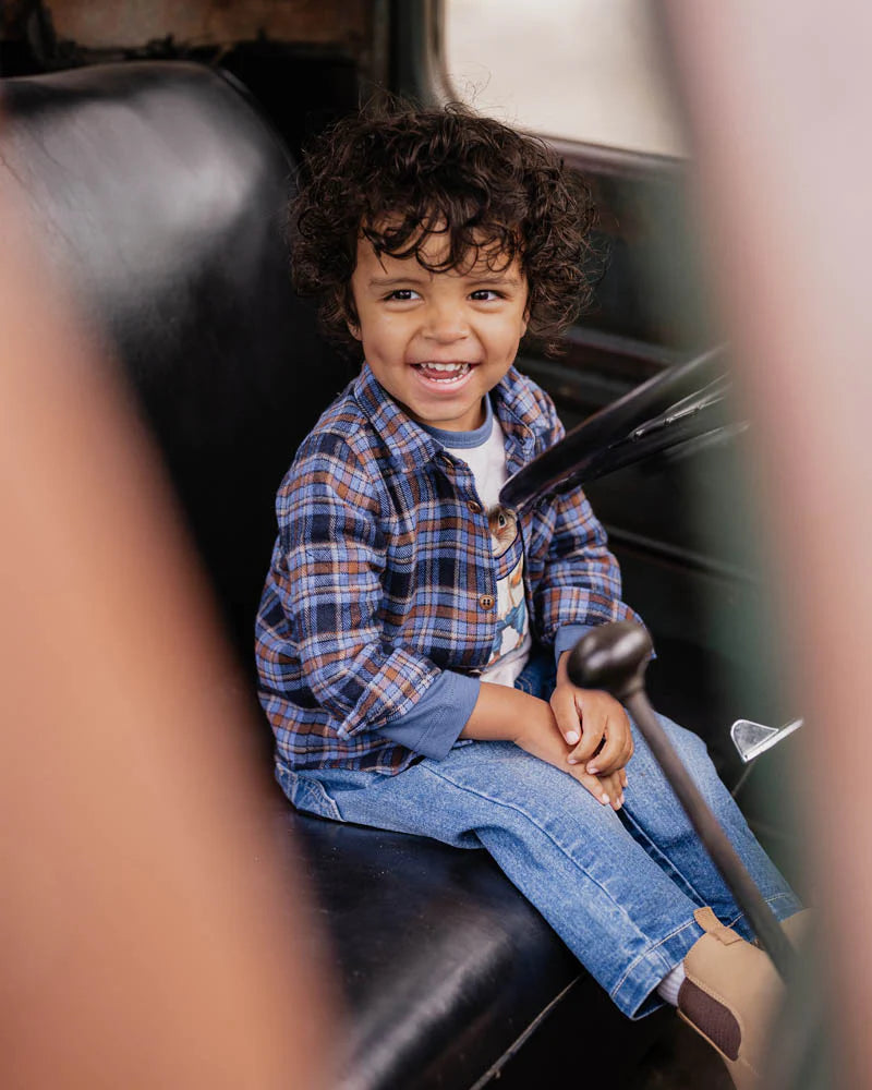 BEBE HUNTER CHECK SHIRT