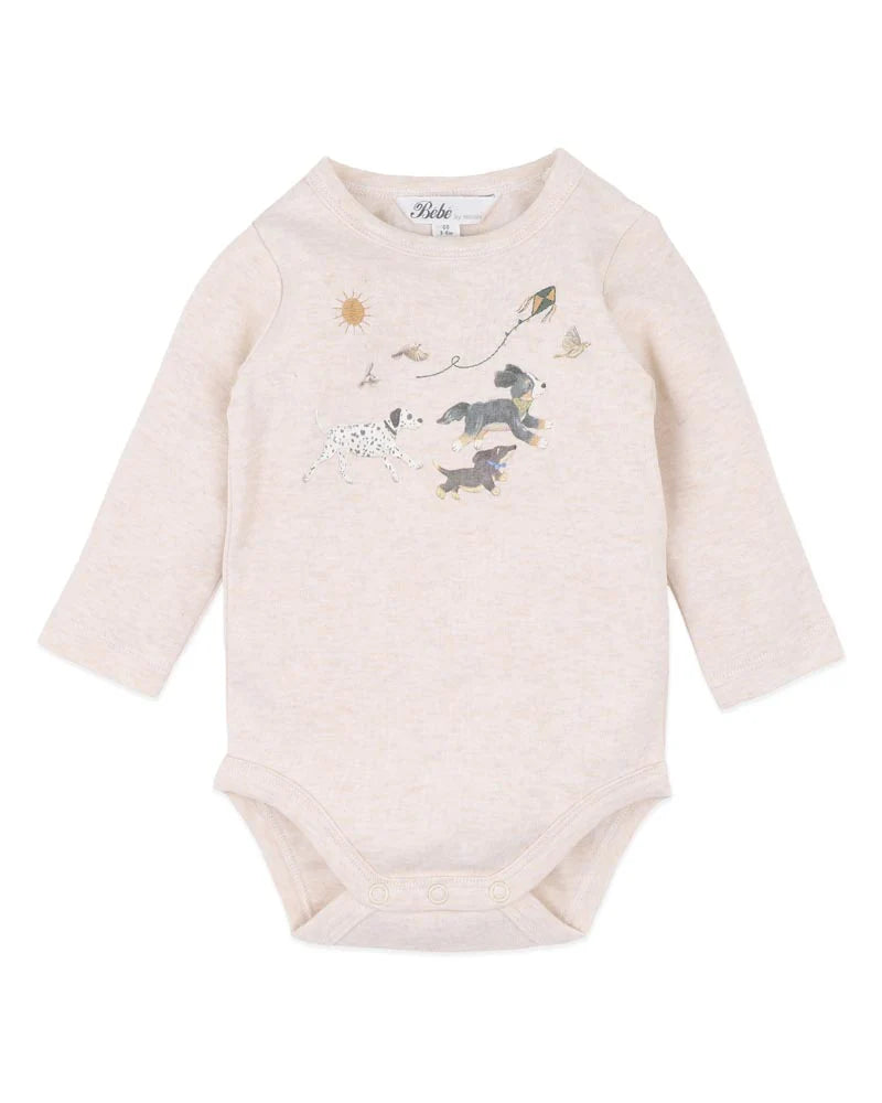 BEBE OTTO DOGS ORGANIC BODYSUIT