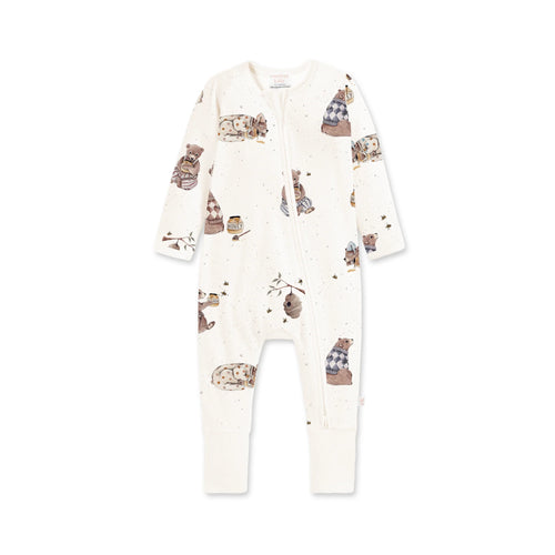 CONFETTI KIDZ BAMBOO ZIPSUIT - HONEY BEARS