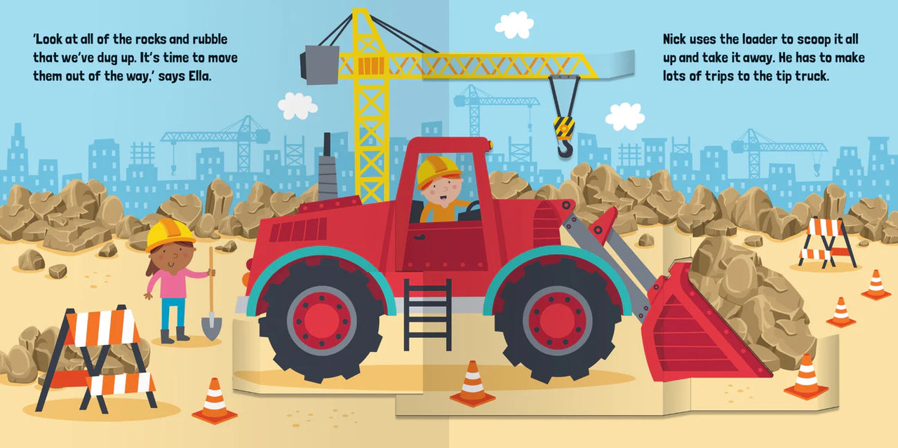 POP-UP BOOK - TRUCKS & DIGGERS