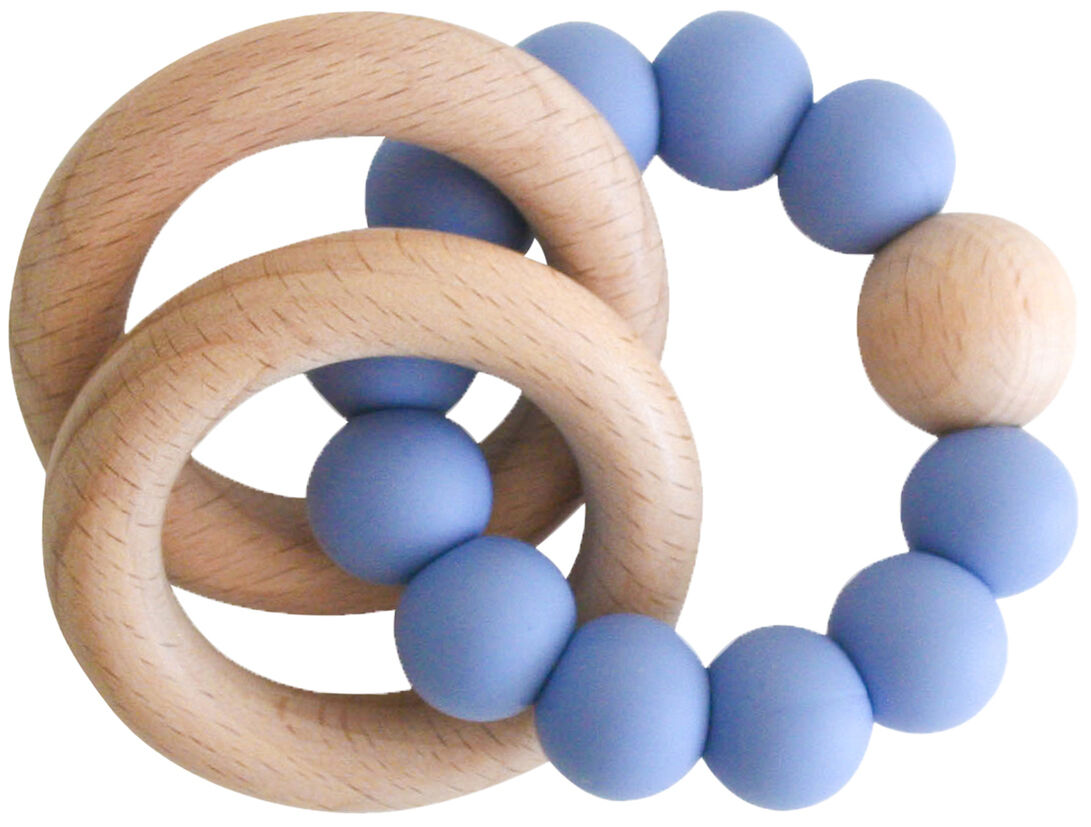 ALIMROSE BEECHWOOD TEETHER RING SET