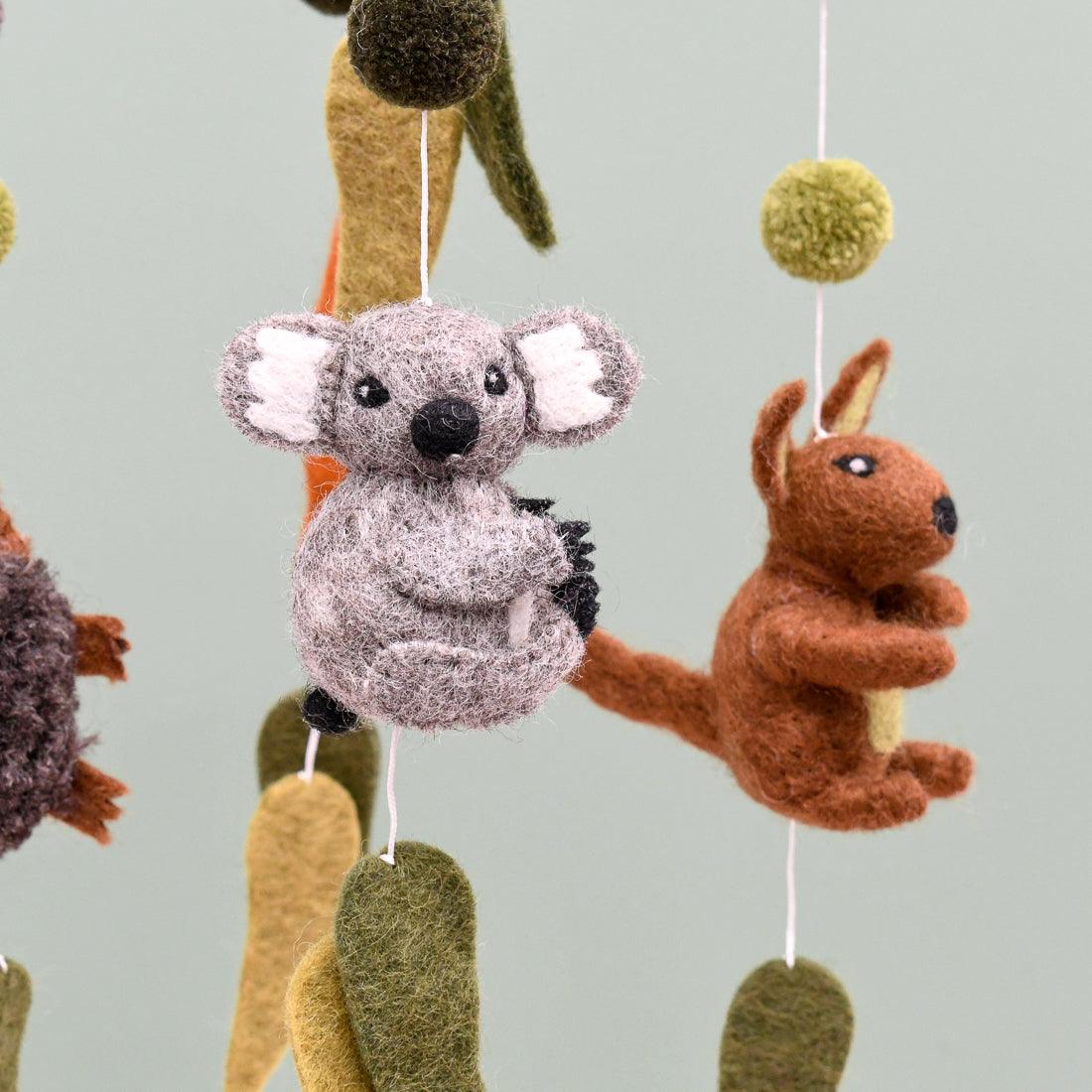 TARA TREASURES NURSERY COT MOBILE - AUSTRALIAN ANIMALS