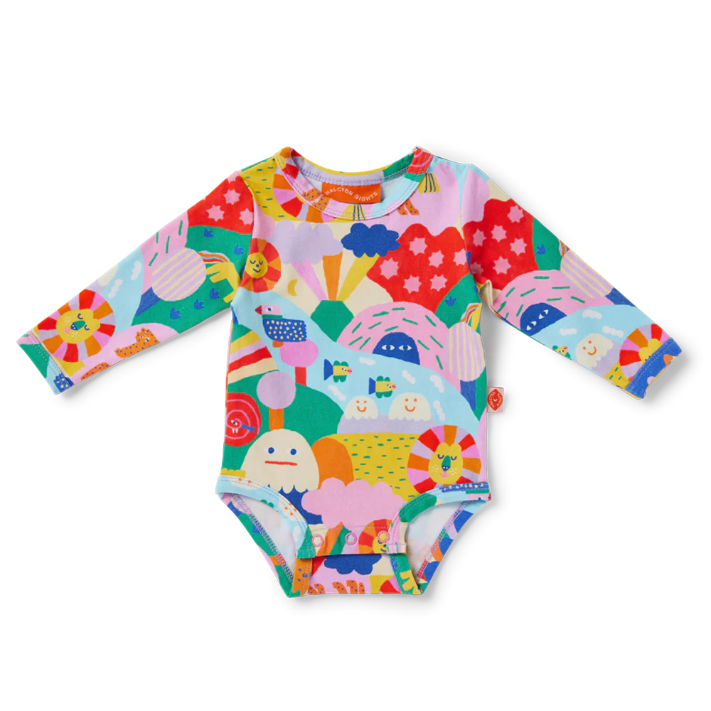 HALCYON NIGHTS RAINBOW VALLEY LONG SLEEVE BODYSUIT