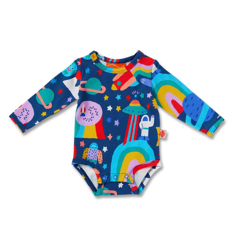 HALCYON NIGHTS ROCKET RIDE LONG SLEEVE BODYSUIT