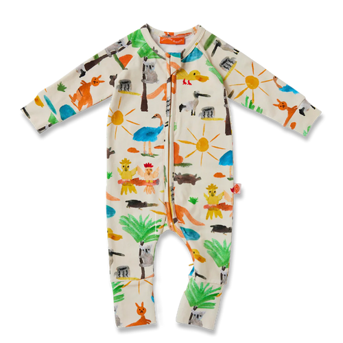 HALCYON NIGHTS YO'S COUNTRY LONG SLEEVE ROMPER