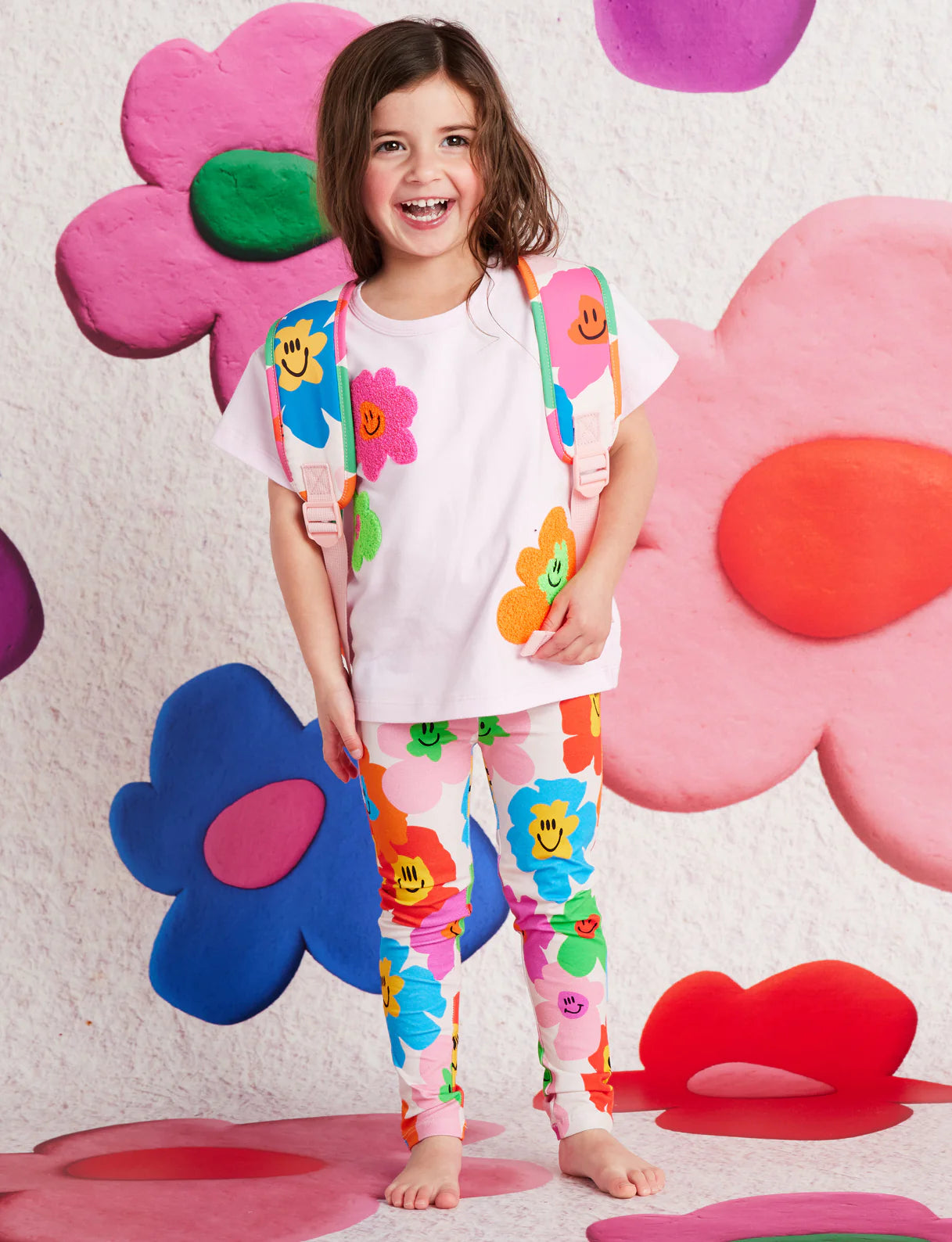 HALCYON NIGHTS HEJ BLOMMA! KIDS LEGGINGS