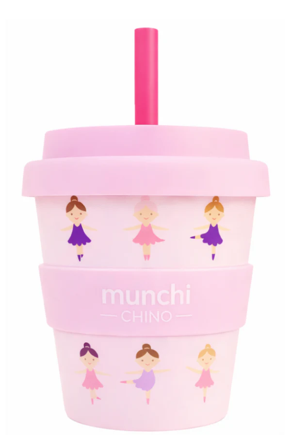 MUNCHI PRIMA BALLERINA BABYCHINO CUP (4oz/120ml) WITH STRAW