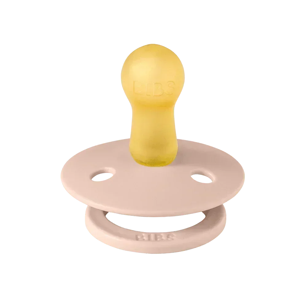 BIBS FUSION COLOUR DUMMY 2 PACK SIZE 2 (6-18MTH) BLUSH WOODCHUCK