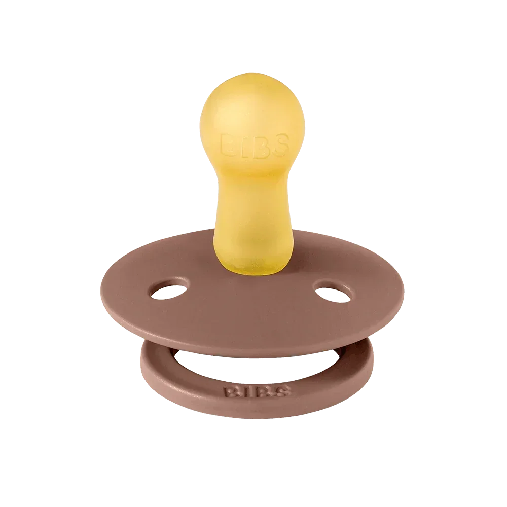 BIBS FUSION COLOUR DUMMY 2 PACK SIZE 3 (18MTH+) BLUSH WOODCHUCK