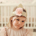 ALIMROSE SEQUIN BUNNY CROWN GOLD