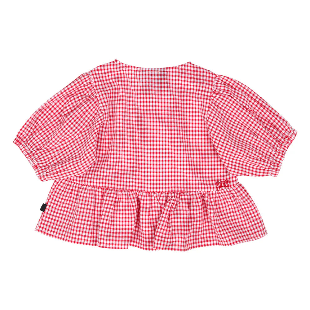 ANIMAL CRACKERS CHECKERED TOP