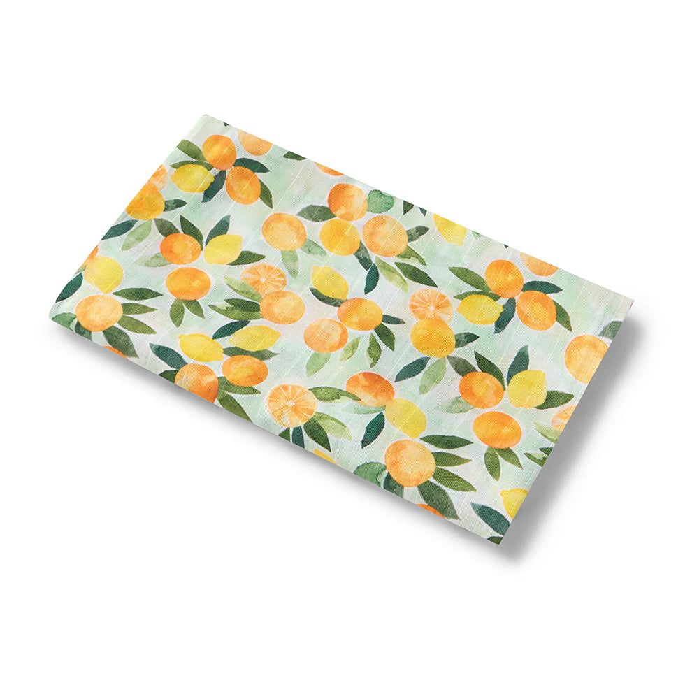SNUGGLEHUNNY CITRUS SQUEEZE ORGANIC MUSLIN WRAP
