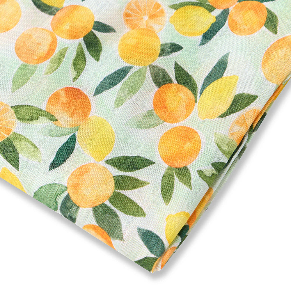 SNUGGLEHUNNY CITRUS SQUEEZE ORGANIC MUSLIN WRAP