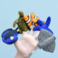 TARA TREASURES AUSTRALIAN CORAL REEF UNDER THE SEA FINGER PUPPET SET