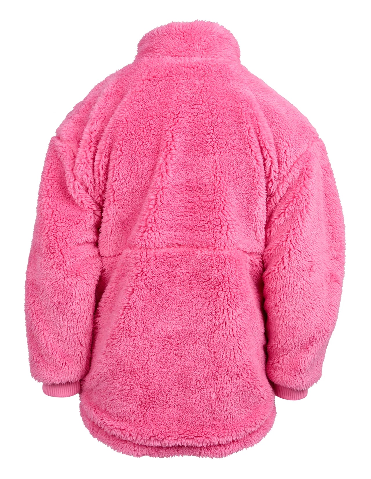 EVE GIRL COZY QUARTER ZIP TEDDY PINK