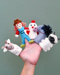 TARA TREASURES OLD MACDONALD FARM ANIMALS B-FINGER PUPPET SET