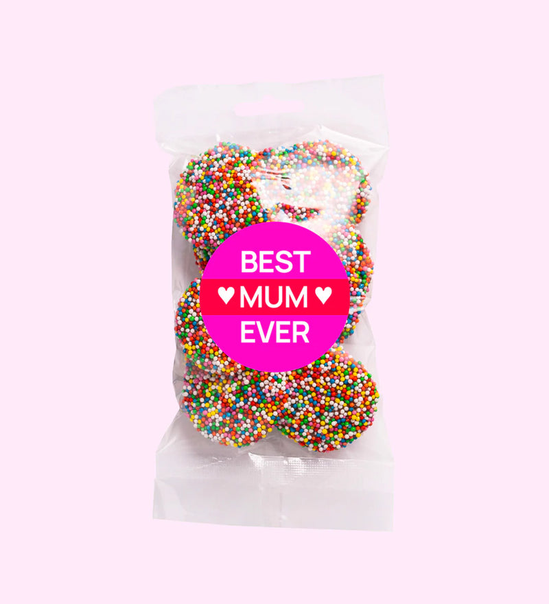 FRECKLEBERRY 130G MILK CHOCOLATE FRECKLES - BEST MUM EVER