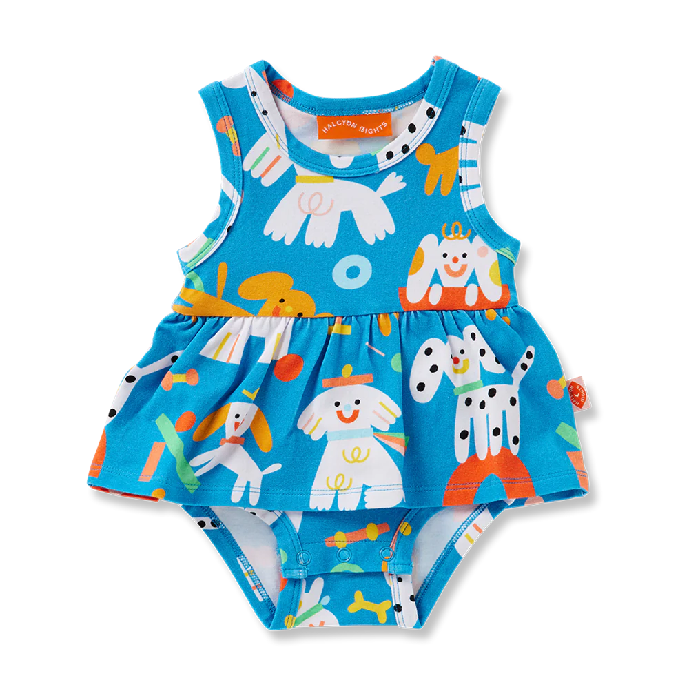 HALCYON NIGHTS PUPPY PARK SINGLET DRESS