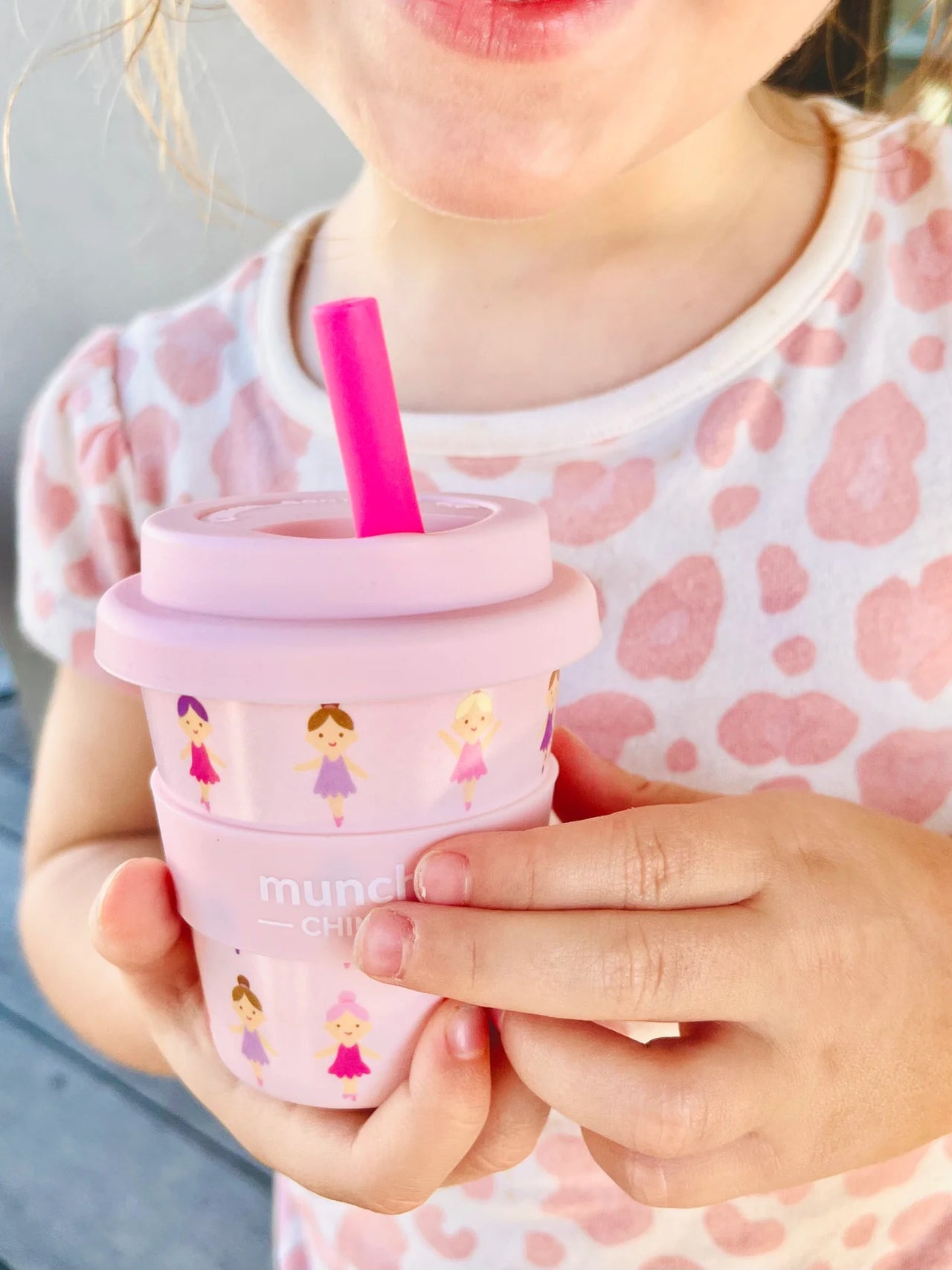 MUNCHI PRIMA BALLERINA BABYCHINO CUP (4oz/120ml) WITH STRAW
