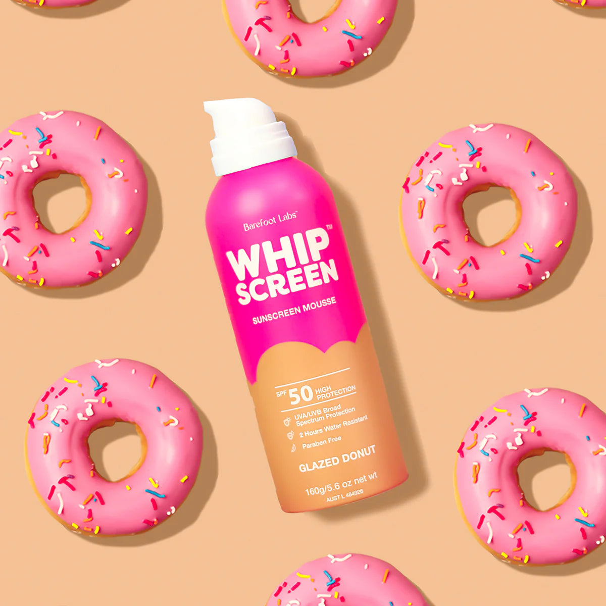 WHIPSCREEN SPF50 SUNSCREEN MOUSSE - GLAZED DONUT