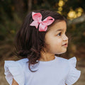 PINK SHERBERT BOW CLIP