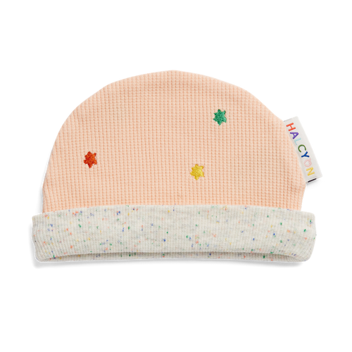 HALCYON NIGHTS COSY PEACH ORGANIC BABY HAT