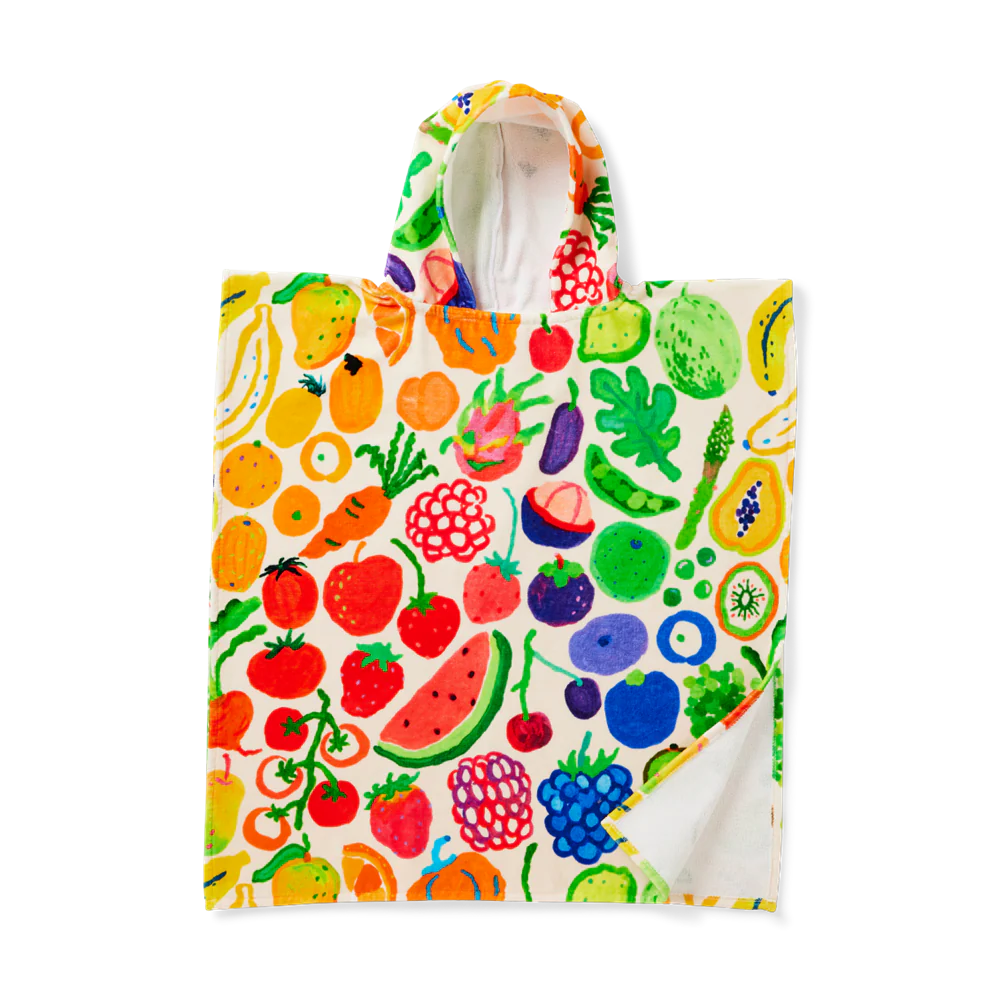 HALCYON NIGHTS KIDS HOODED TOWEL EAT THE RAINBOW