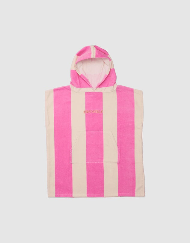 CRYWOLF HOODED TOWEL CANDY STRIPE