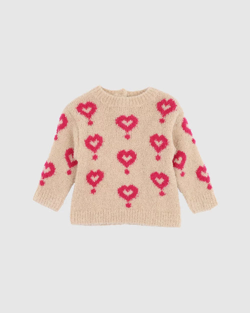FOX & FINCH HEARTS JUMPER