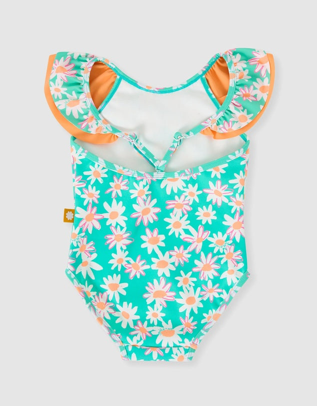 GOLDIE & ACE DAISY PATCH FRILL NECK SWIMSUIT