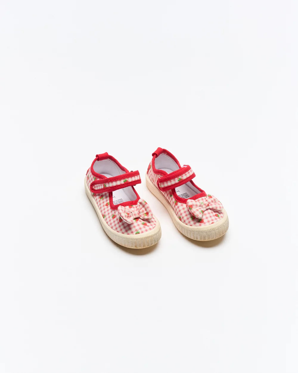 WALNUT MARY JANE BOW CANVAS STRAWBERRY FIELDS