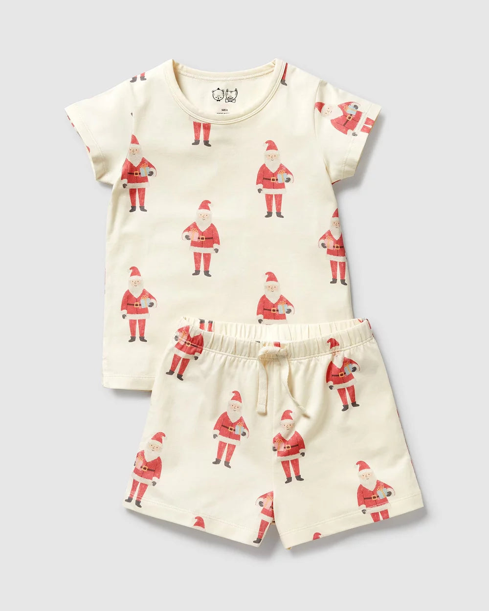 WILSON & FRENCHY HO HO HO ORGANIC SHORT SLEEVED PYJAMAS