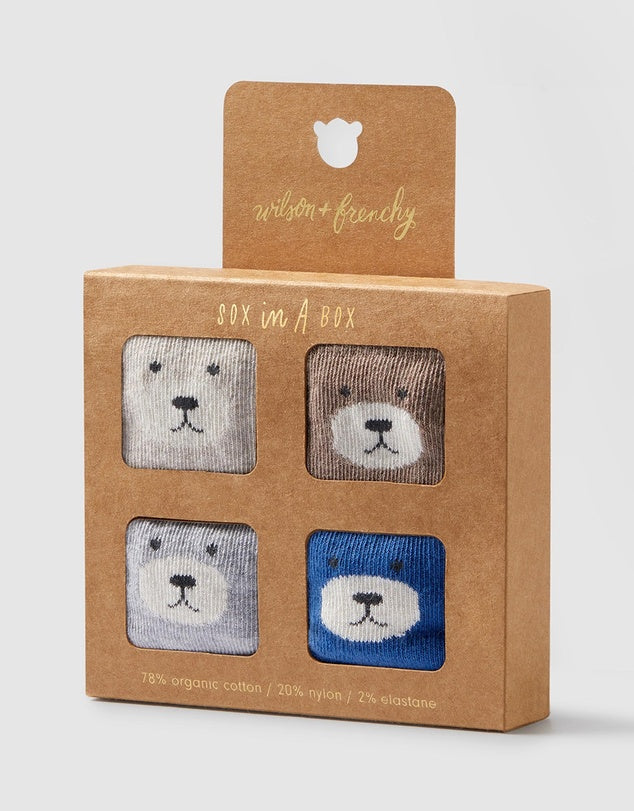 WILSON & FRENCHY SOX IN A BOX - OAT/CLOUD/BLUE/WALNUT